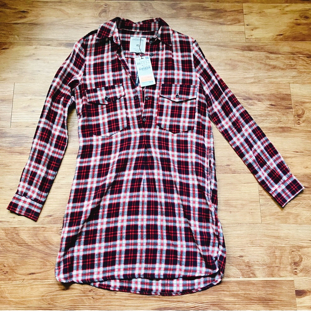 Zara Plaid Dress - New with Tags